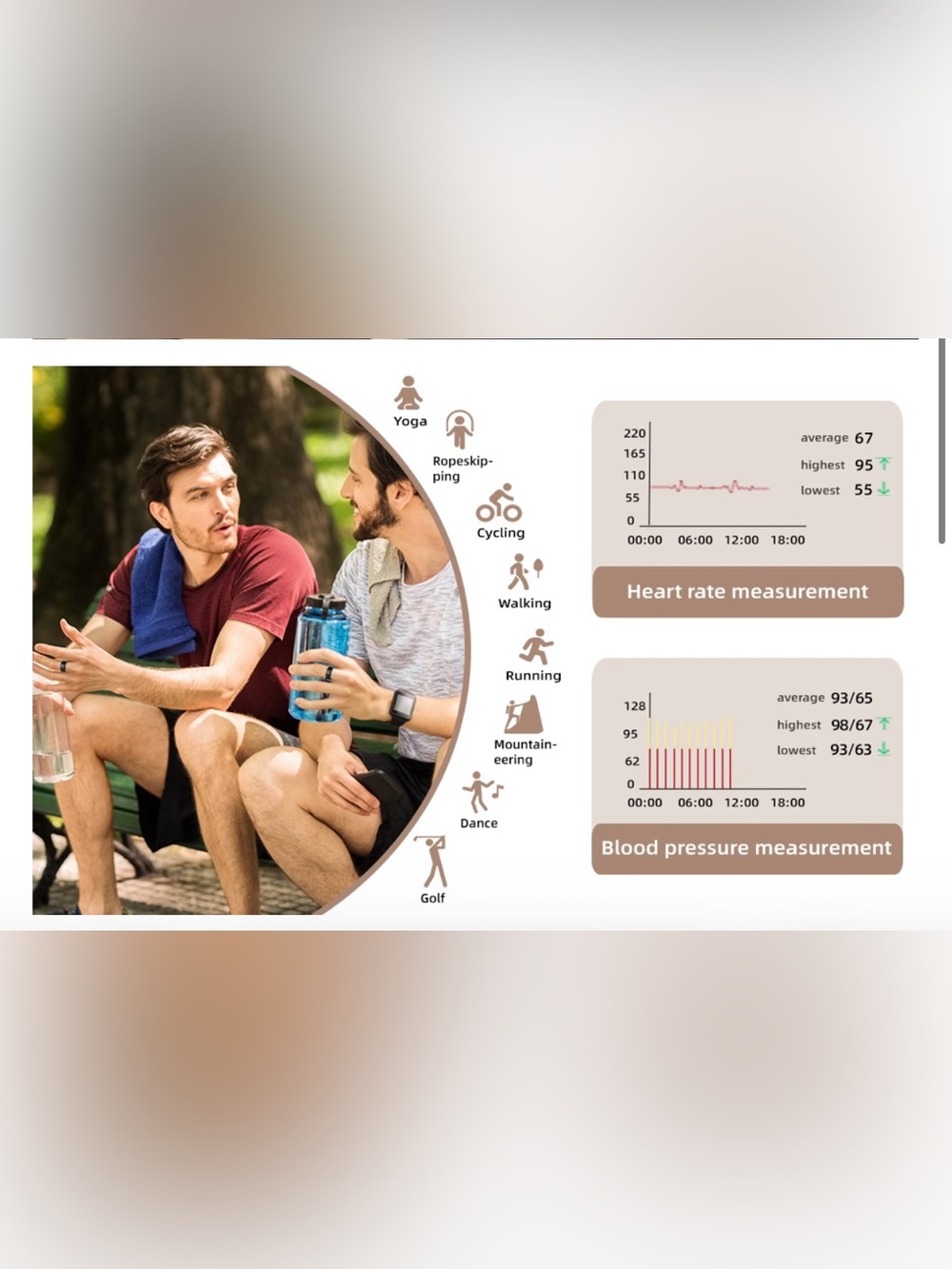 Milavan Smart Health Ring – Gold Size 7 NEW Fitness Tracker - Picture 5 of 11